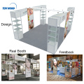 Detian Angebot 4x5m Aluminiumprofil PVC-Panel Messestand für Haar Ausstellung